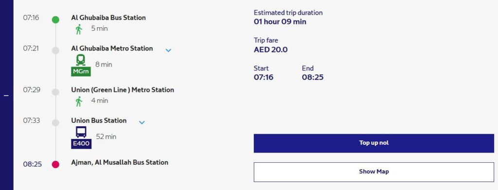 Fastest And Cheapest Route Available For Dubai To Ajman